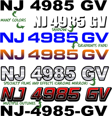 New Jersey Boat Registration Numbers Nj Lettering